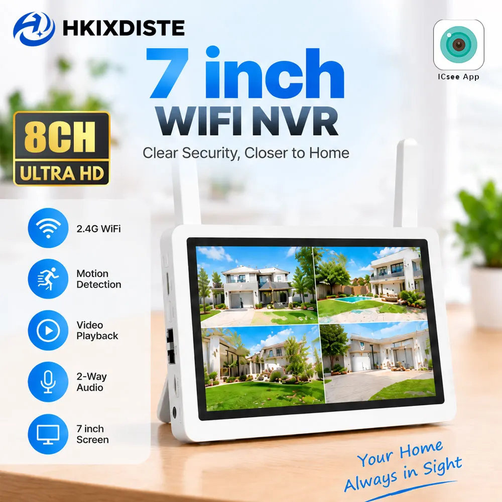 Home Security Systems Wireless - Sistema de Câmeras de Segurança NVR