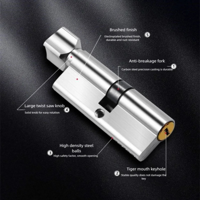 Home Security Door - Cilindro de fechadura de porta de