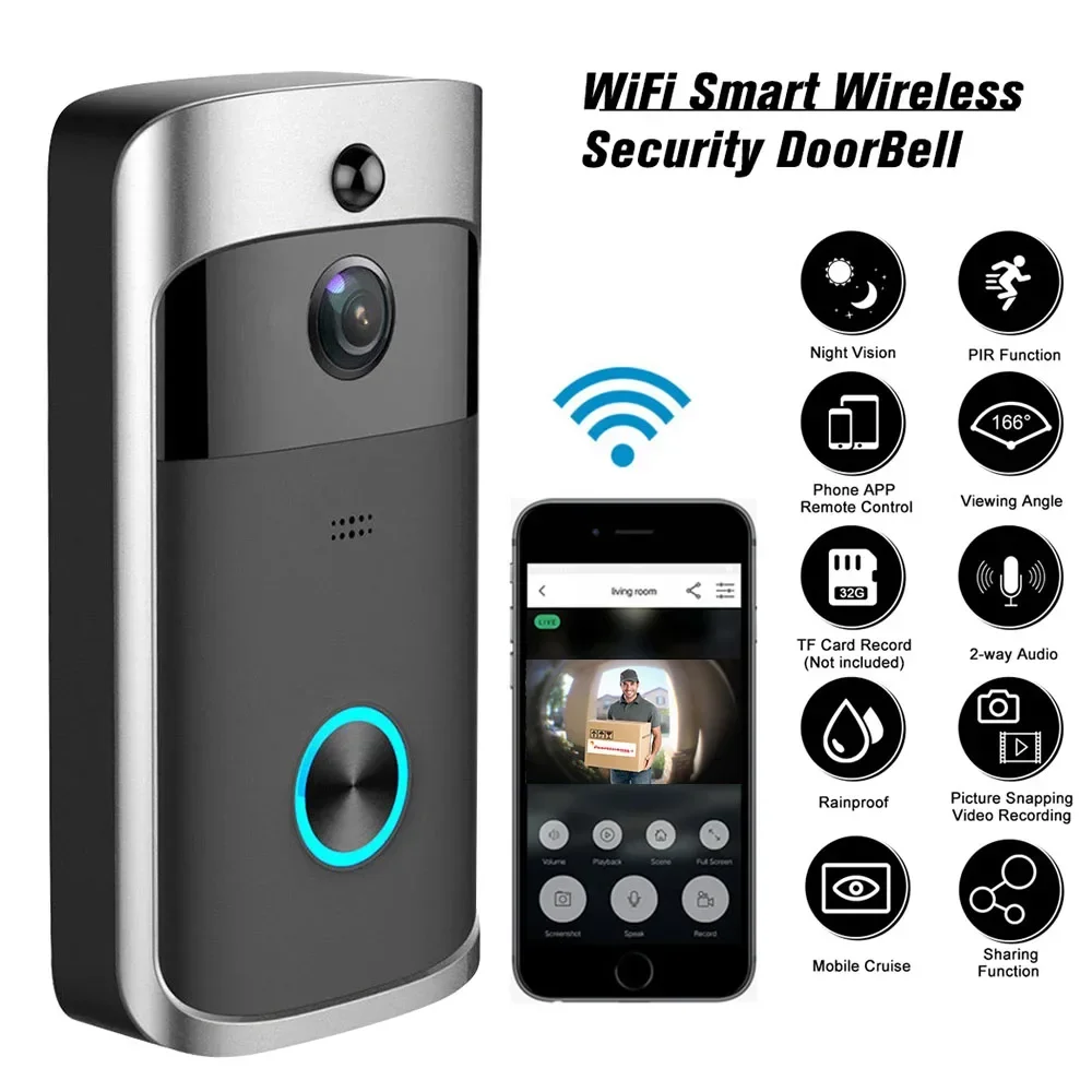 Home Security Premium - Campainha de vídeo sem fio para