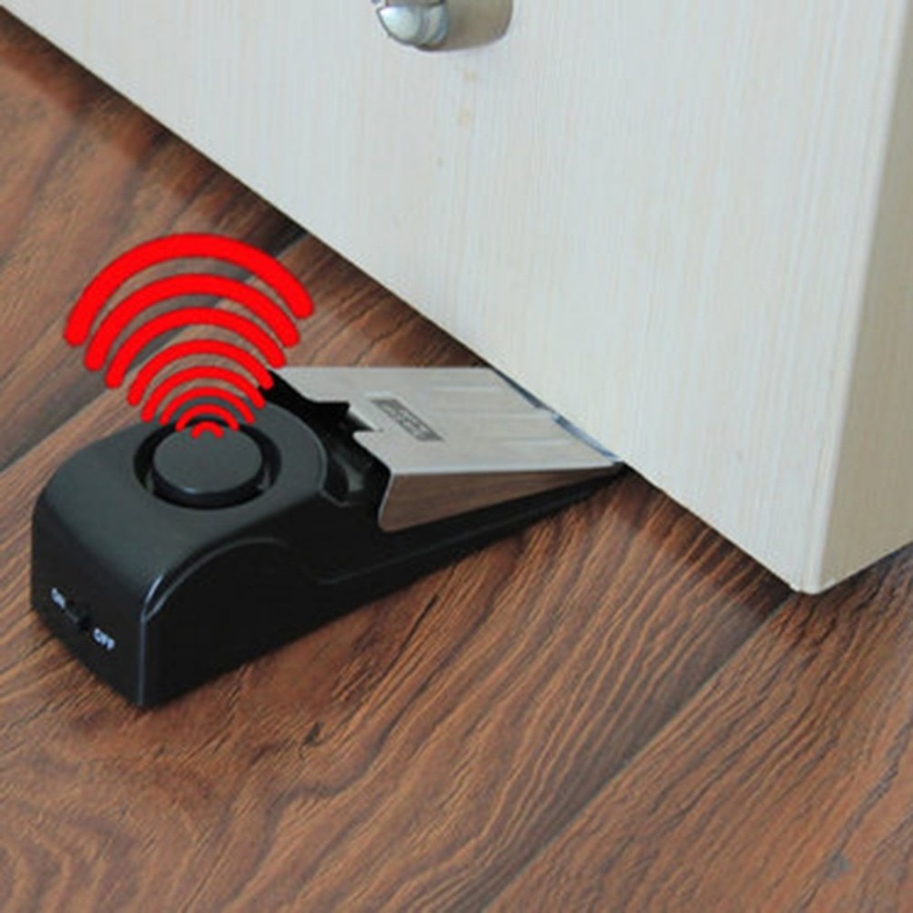Door Wedge Alarm - Anti-Theft Burglar Stop System, Wedge Shaped,