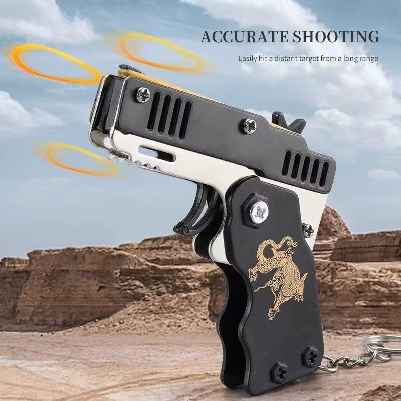 Mini Pistola de Elástico Chave - Home Security Gun avaliação e preço