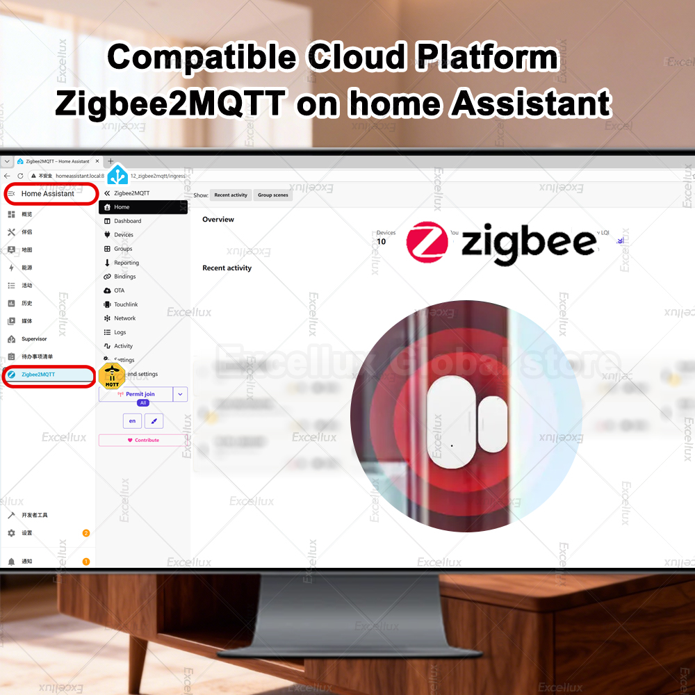 Zigbee 3.0 sensor de janela de - Home Security Door avaliação e preço