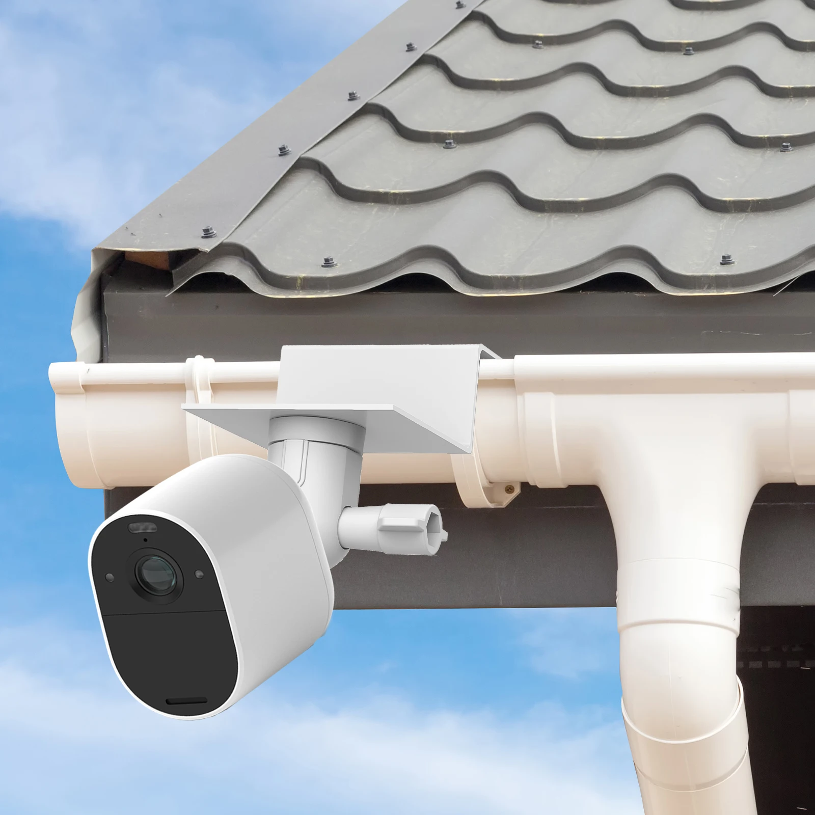 Suporte de calha branco à prov - Home Security Outdoor Cameras avaliação e preço