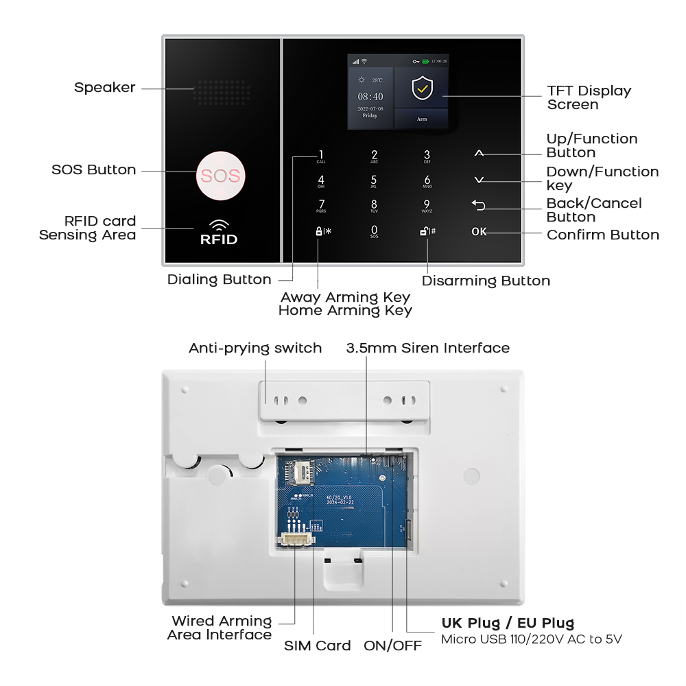Sistema de Alarme para Casa In - Home Security No Monthly Fee avaliação e preço