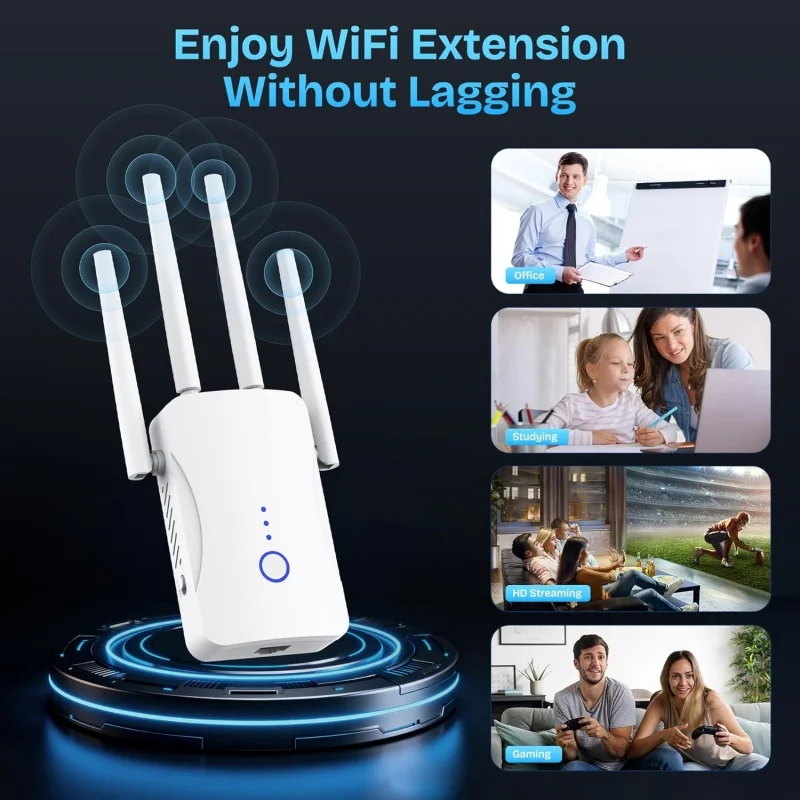 Repetidor WiFi Dual Band 1200M - Home Security Wireless avaliação e preço