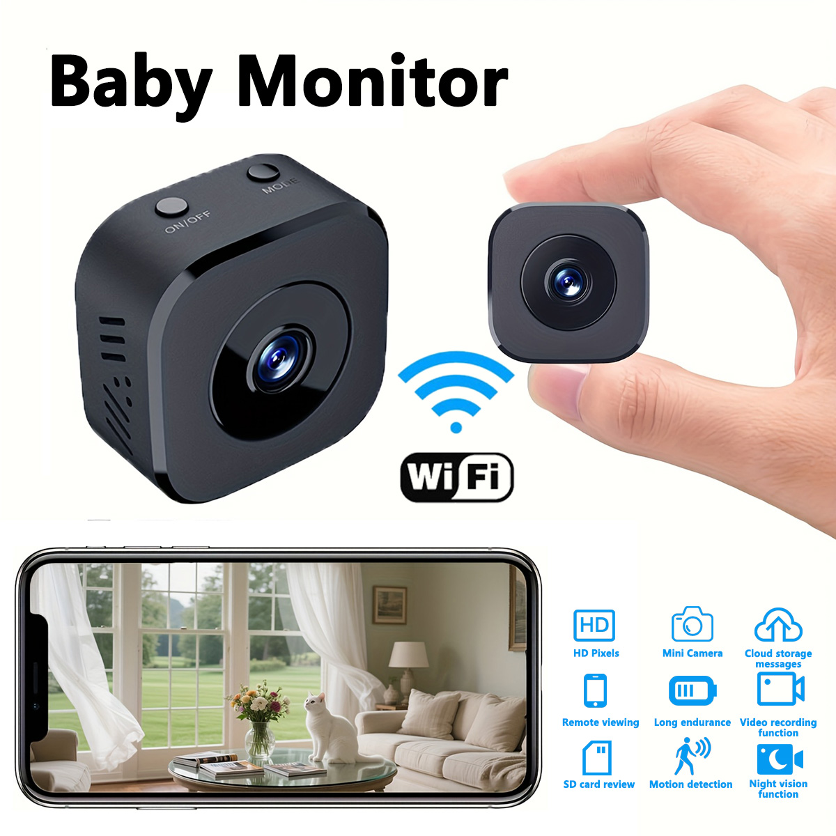 1080p hd mini câmera wi-fi seg - Home Security Wireless avaliação e preço