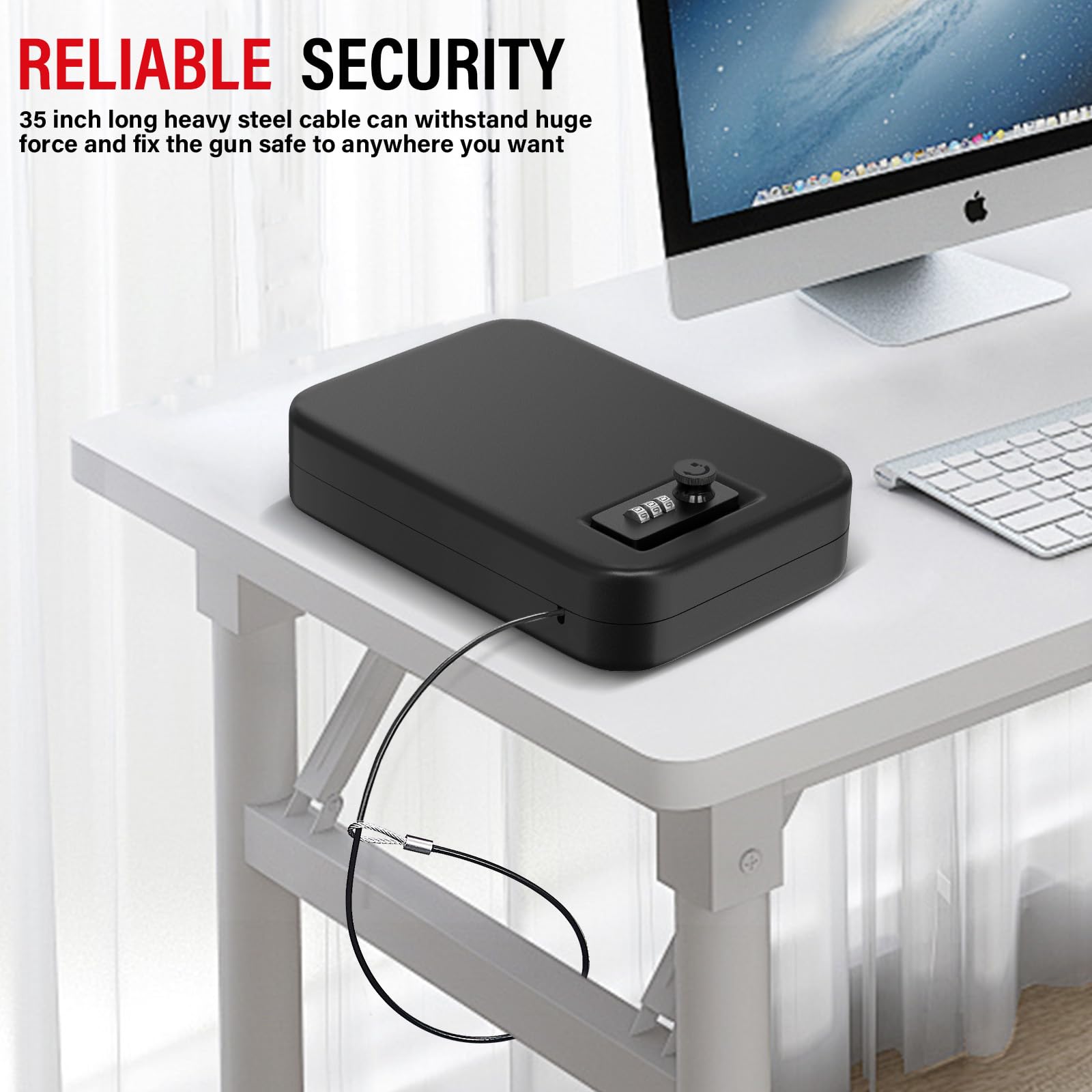 Cofre de segurança pessoal com - Home Security Gun avaliação e preço