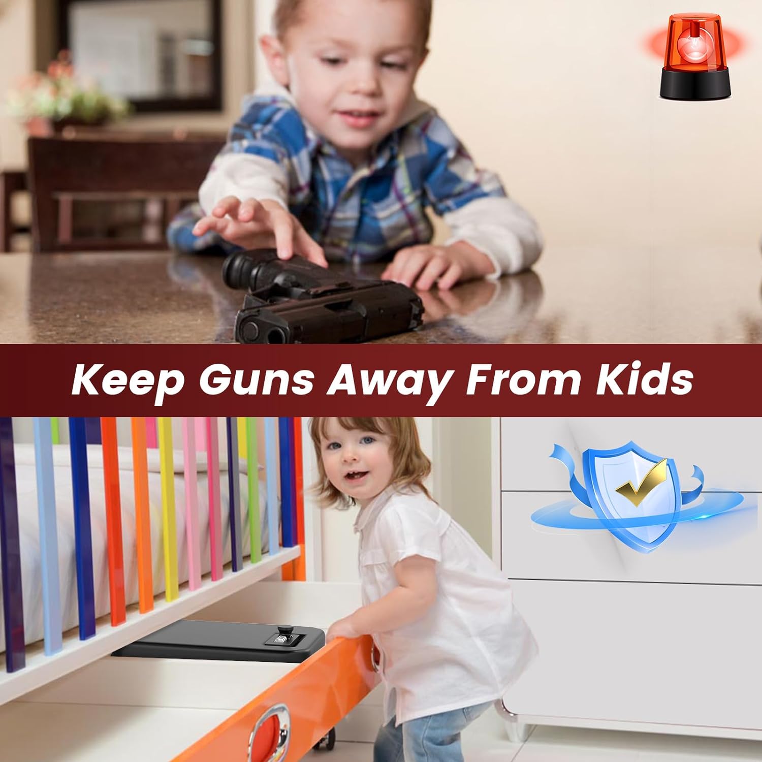 Cofre de segurança pessoal com - Home Security Gun avaliação e preço