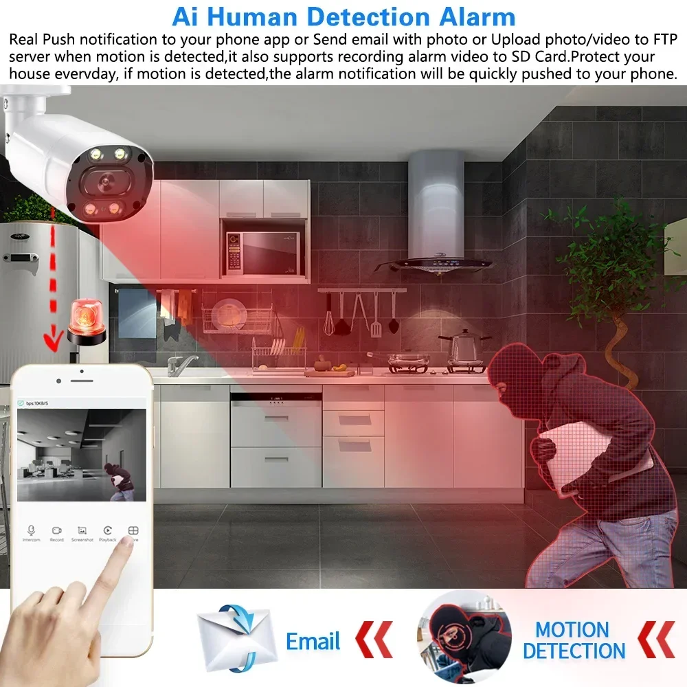 Kit de segurança doméstica com - Home Security Outdoor Cameras avaliação e preço