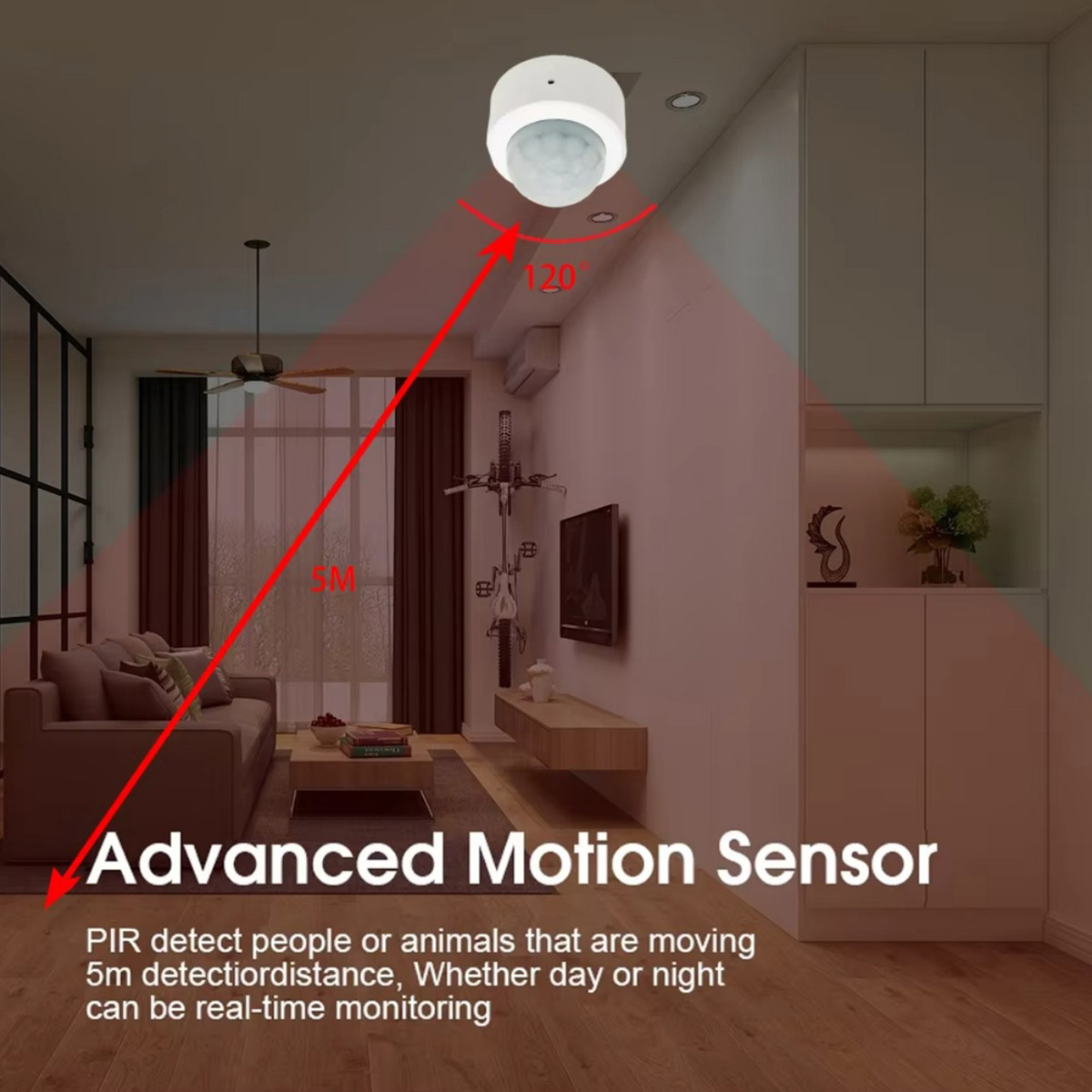 Sensor de Movimento Humano Min - Home Security Systems Wireless avaliação e preço